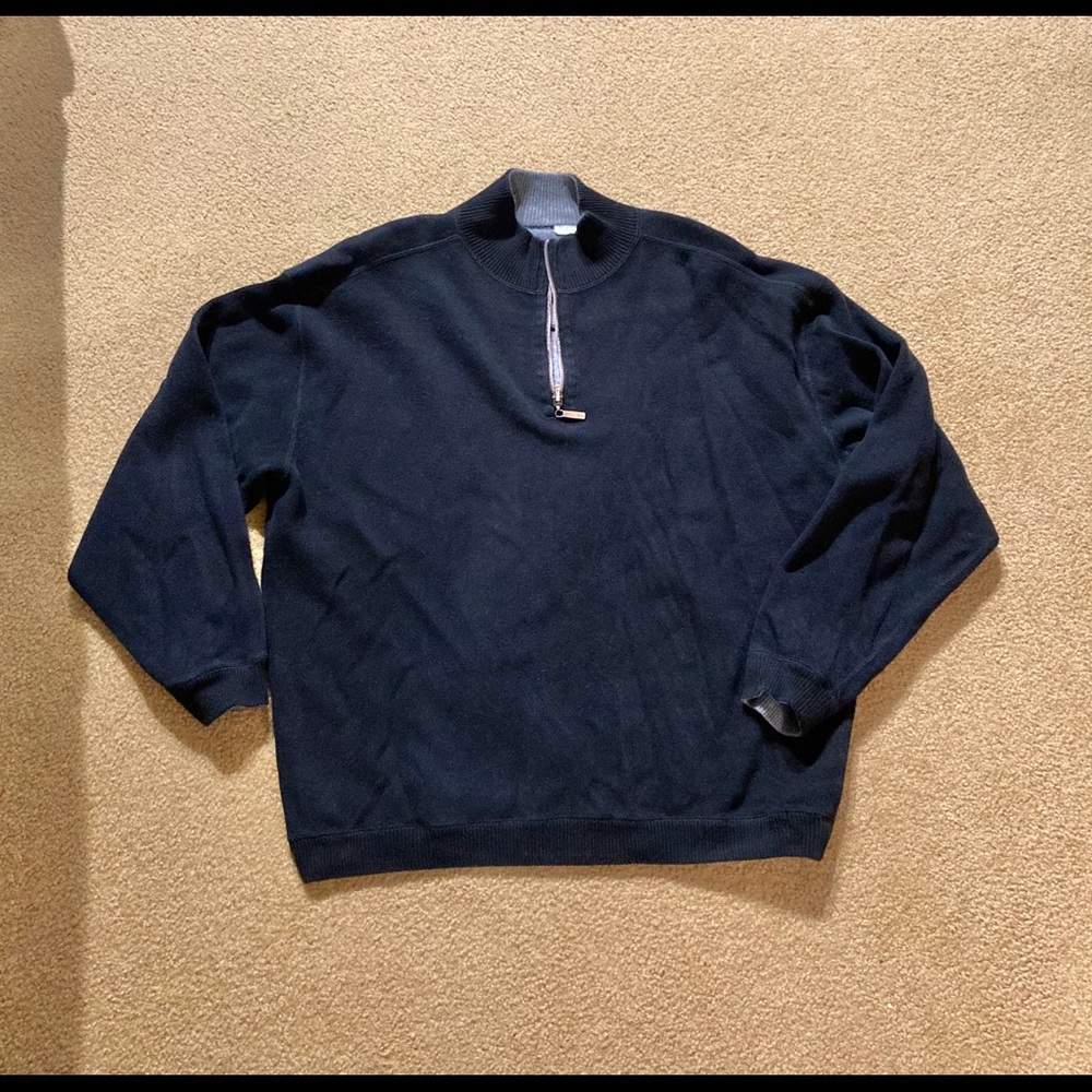 Tommy Bahama zip up knit top
